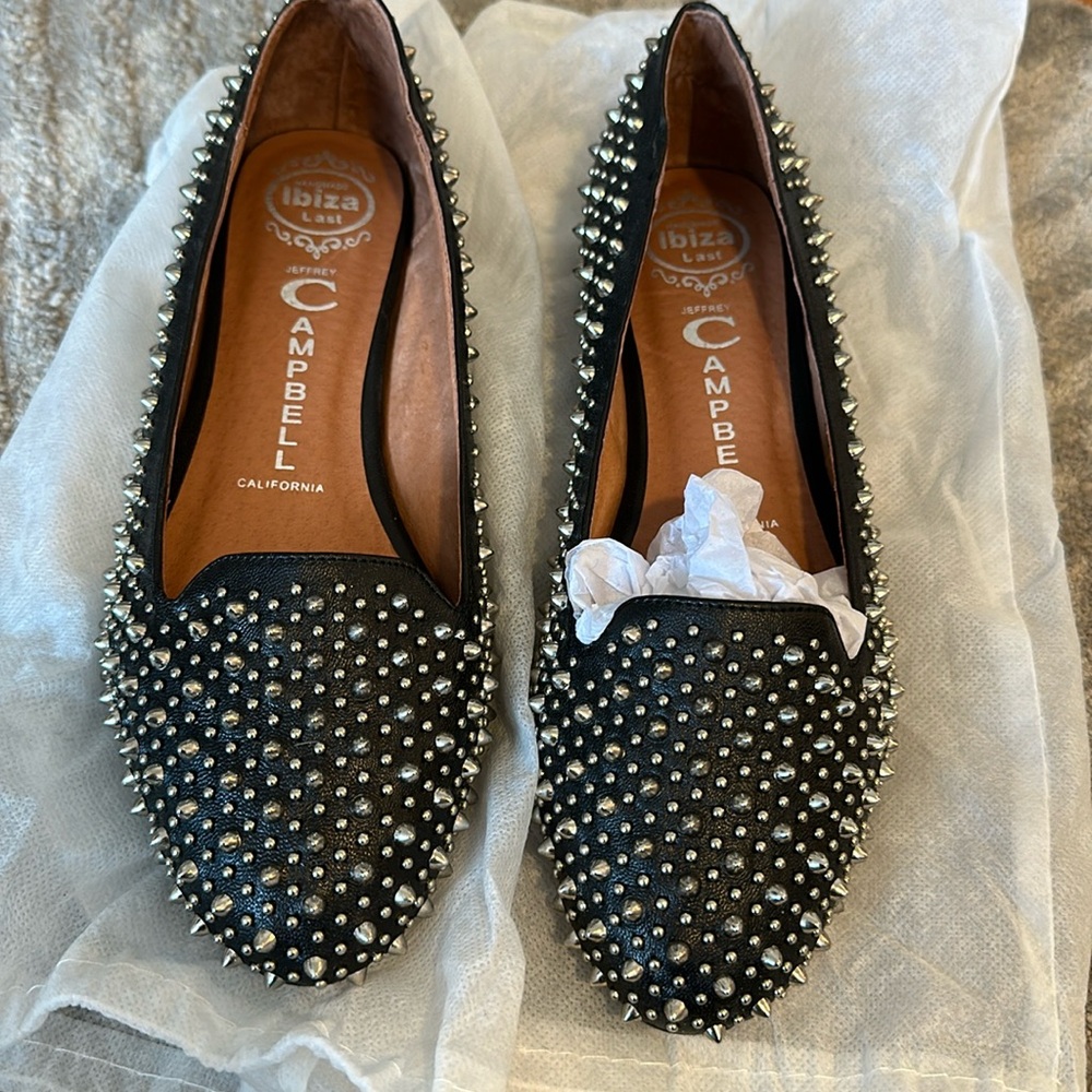 NEW Jeffrey Campbell Studded Loafers